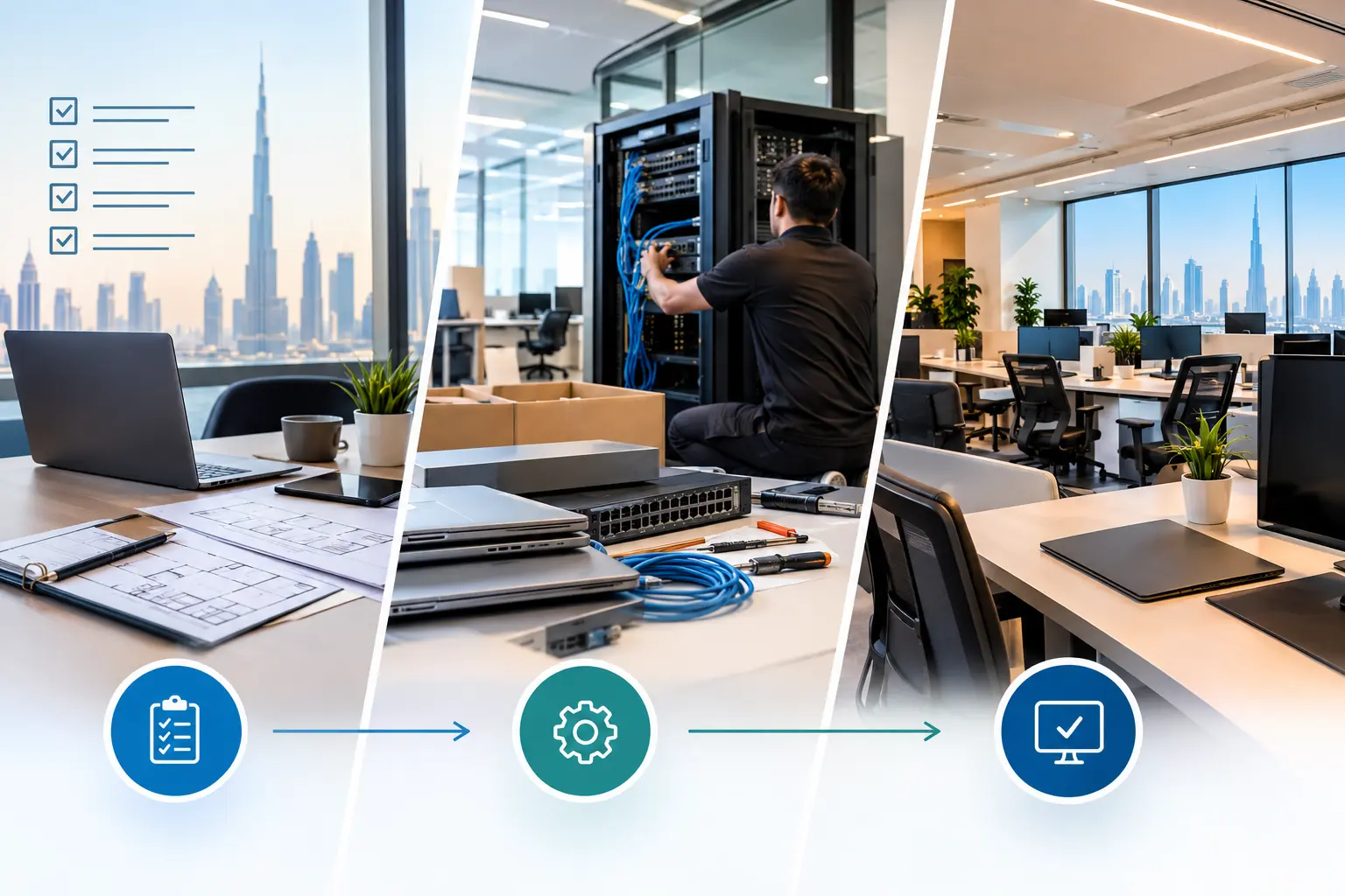 New Office IT Setup in Dubai: What to Do Before, During and After Your Fit-Out