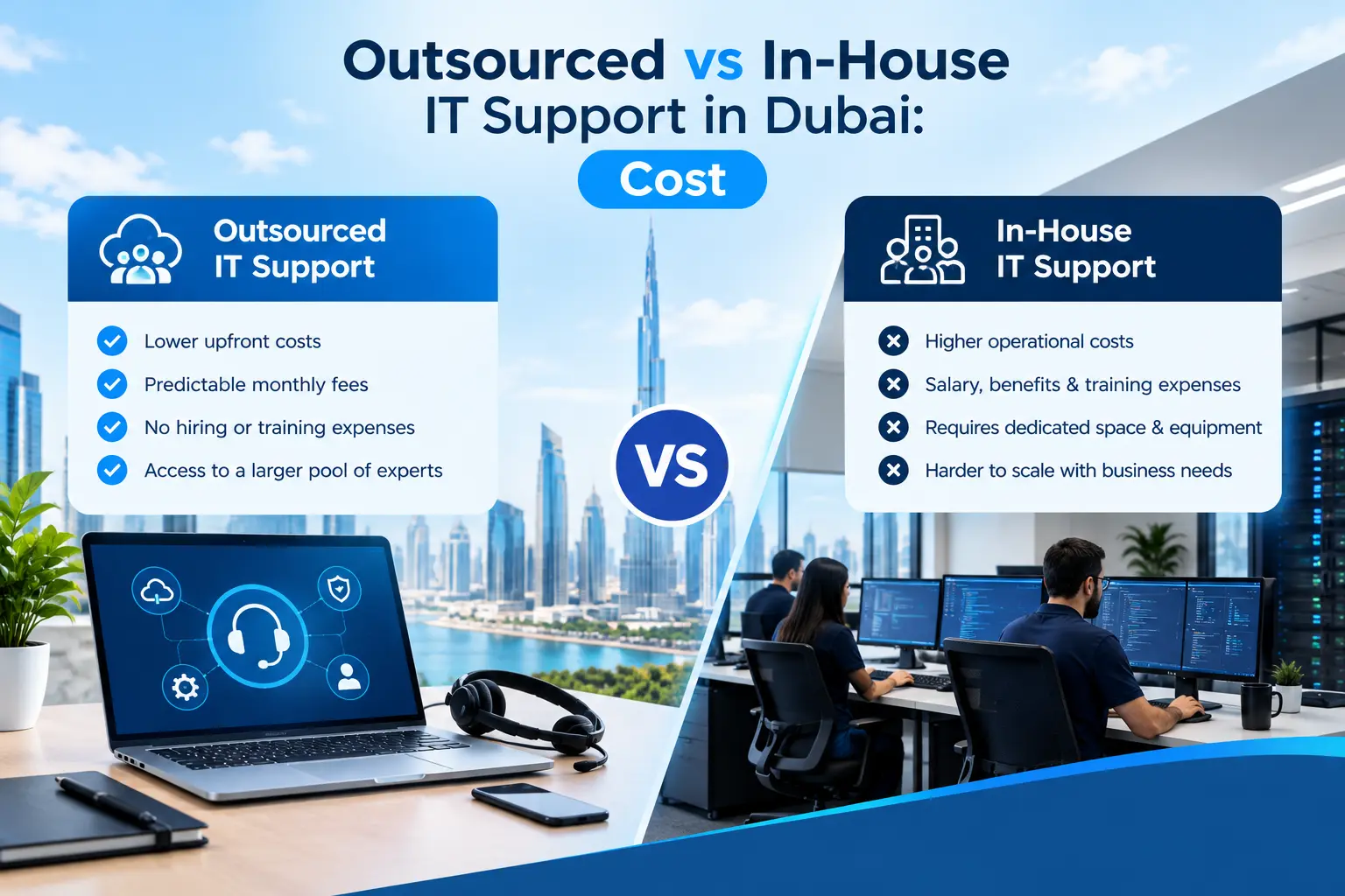 AMC vs In-House IT vs Pay-As-You-Go Support: Which Is Cheaper in Dubai?